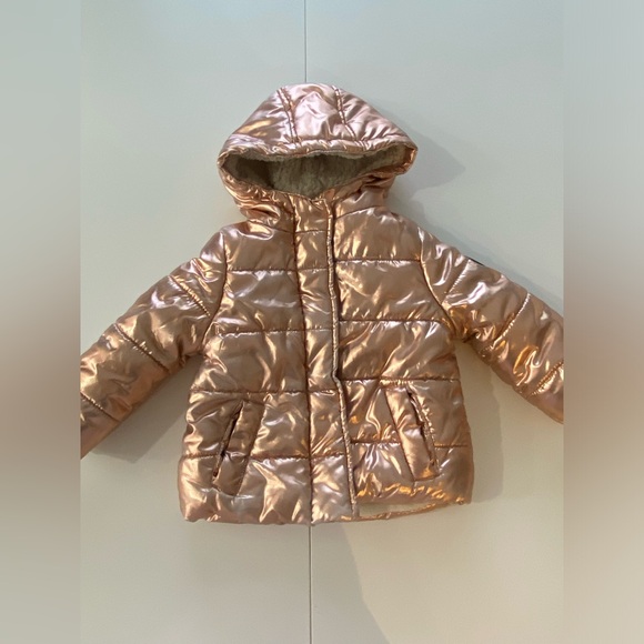 Steve Madden Other - Steve Madden rose gold metallic coat baby size 12M